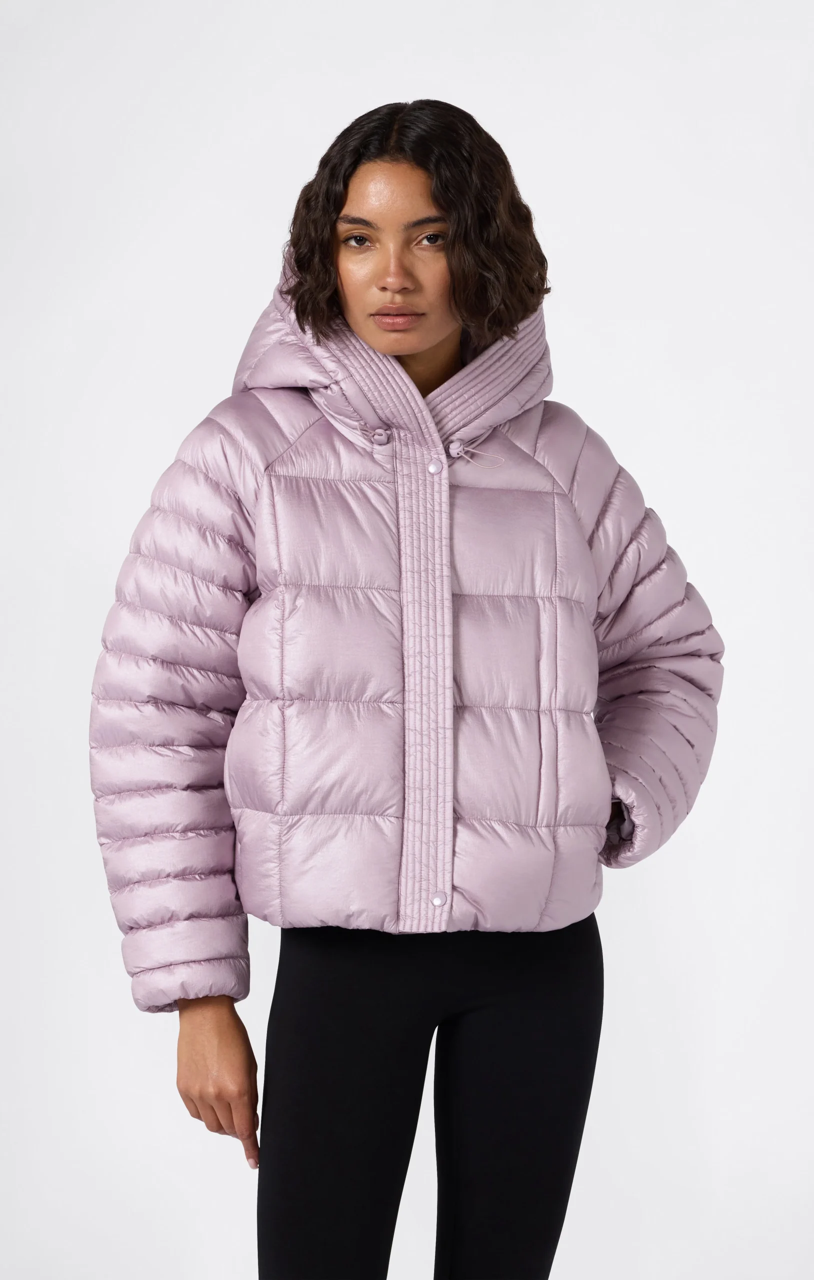 Women’s Shiny Hooded Puffer Jacket
