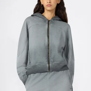 Women’s Washed Full Zip Heavyweight Sweatshirt Hoodie Time Capsule