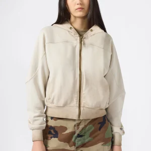 Women’s Washed Full Zip Heavyweight Sweatshirt Hoodie Time Capsule