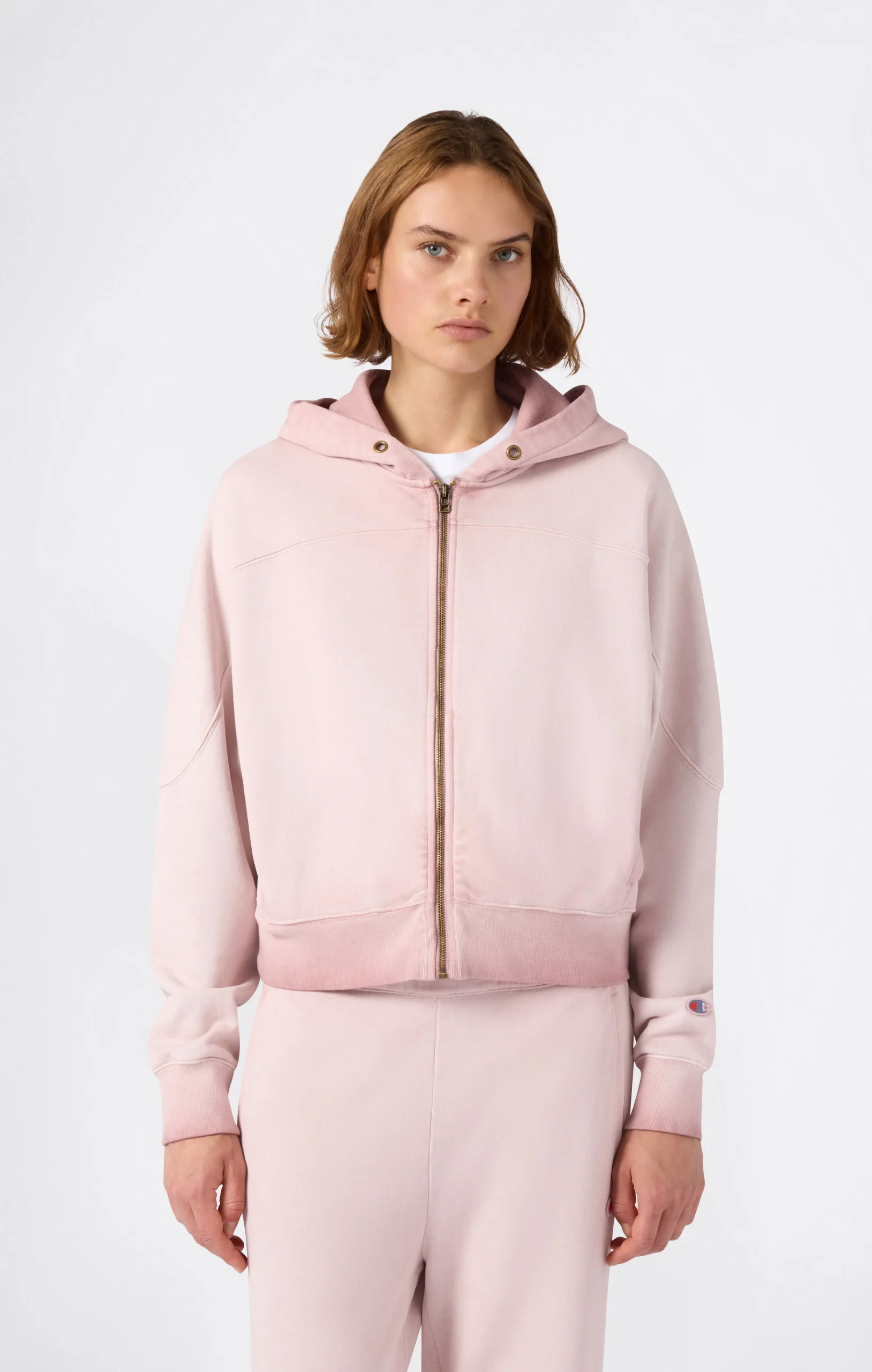 Women’s Washed Full Zip Heavyweight Sweatshirt Hoodie Time Capsule