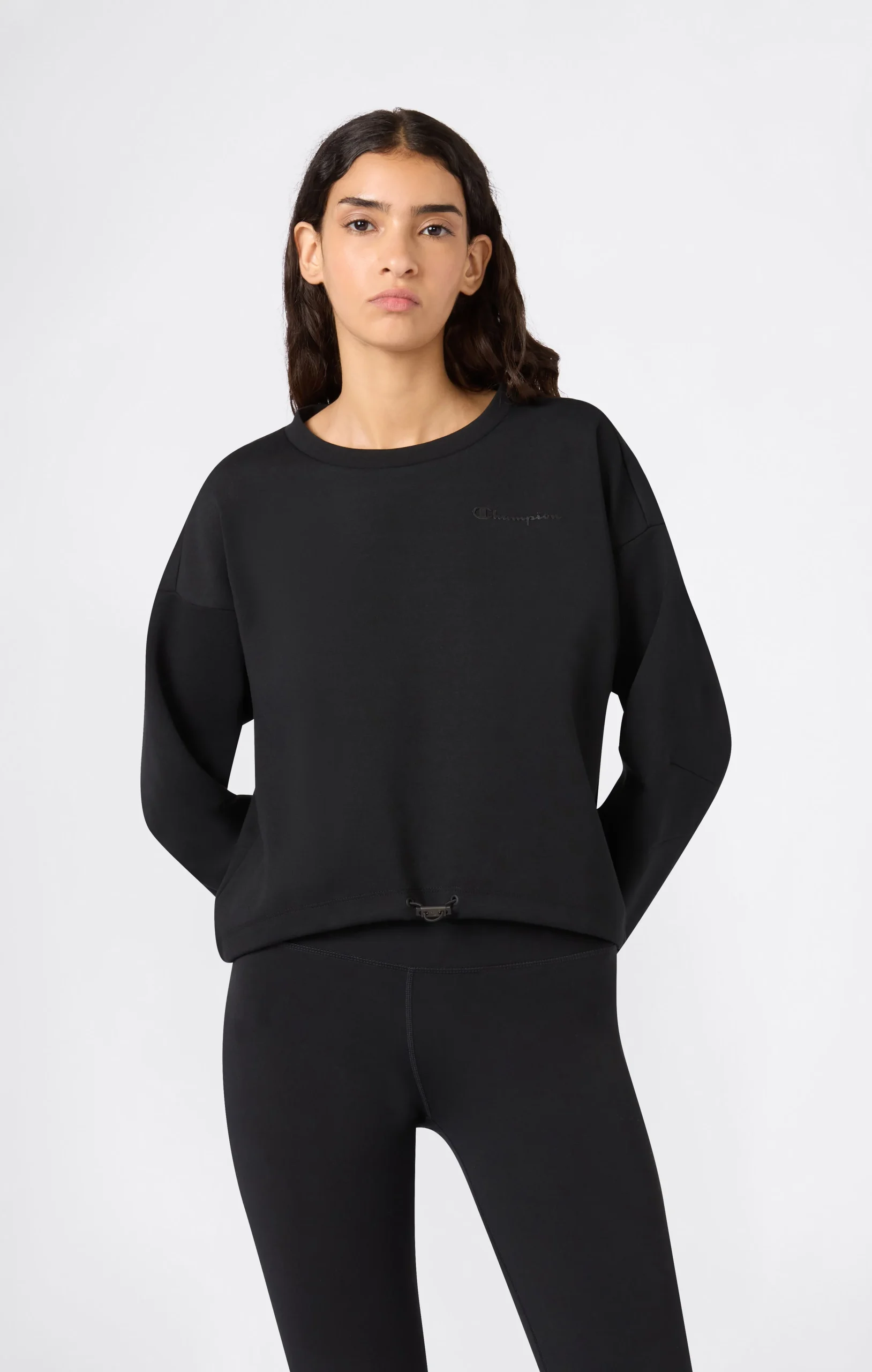 Women’s Crewneck Sweatshirt with Adjustable Hem C-Tech