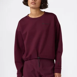 Women’s Crewneck Sweatshirt with Adjustable Hem C-Tech
