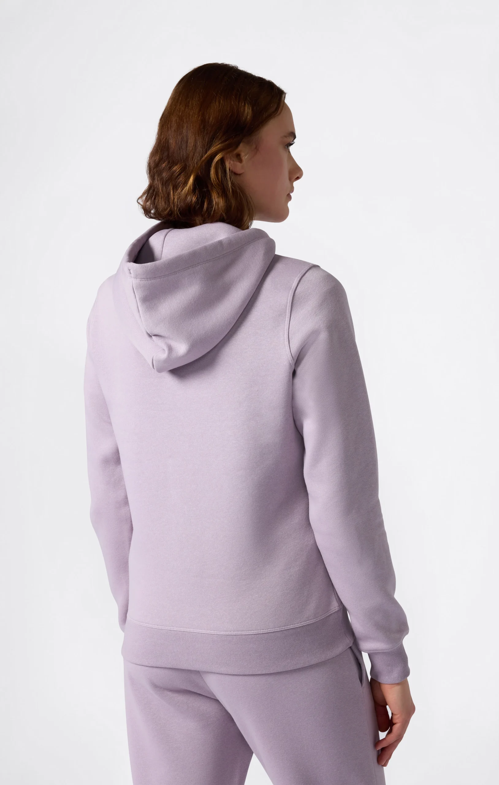 Women’s Fleece Hoodie with Big Embroidered Logo Icons - Imagen 3