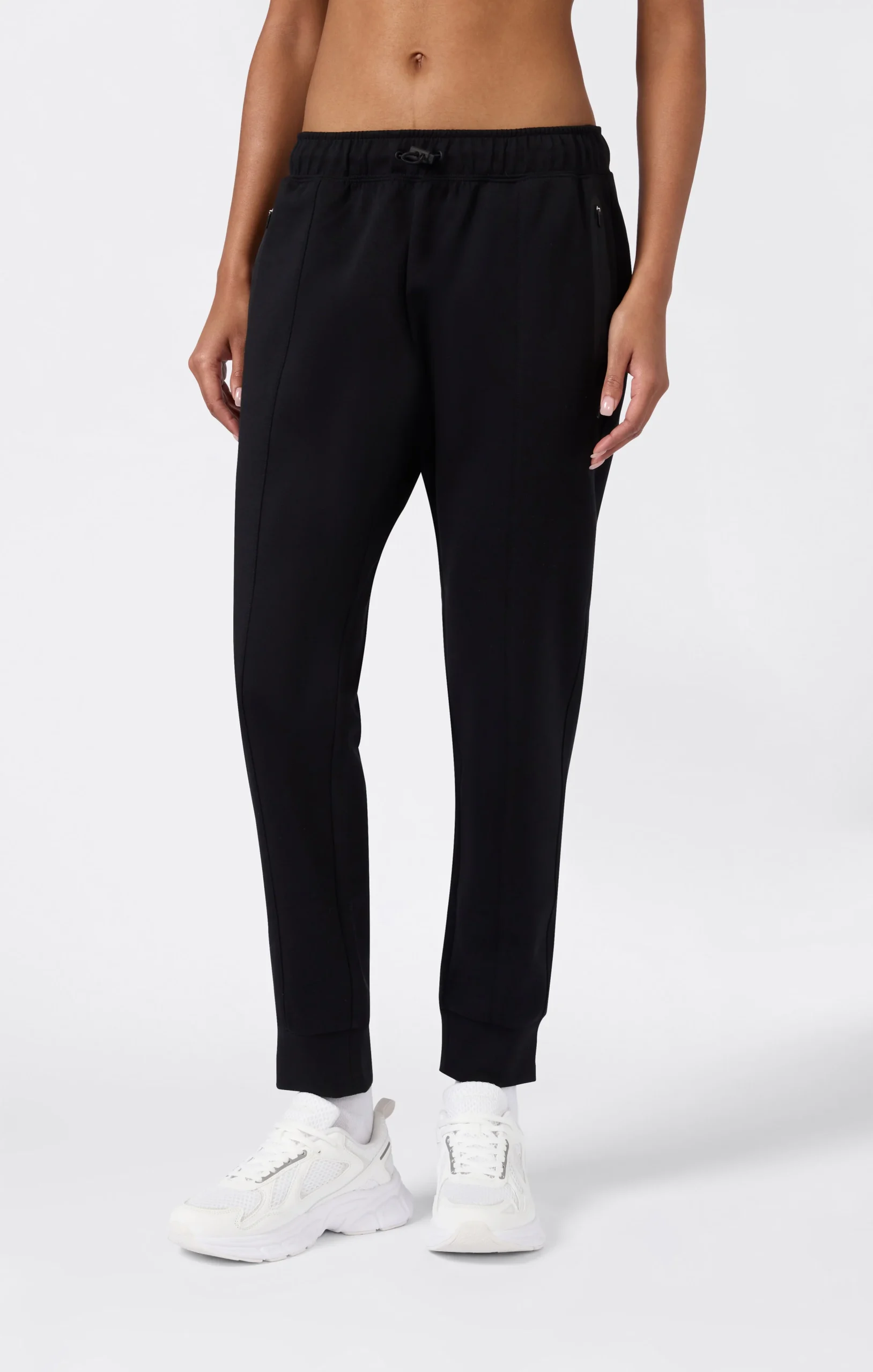 Women’s Cuffed Slim Fit Pants with Zip Pockets C-Tech
