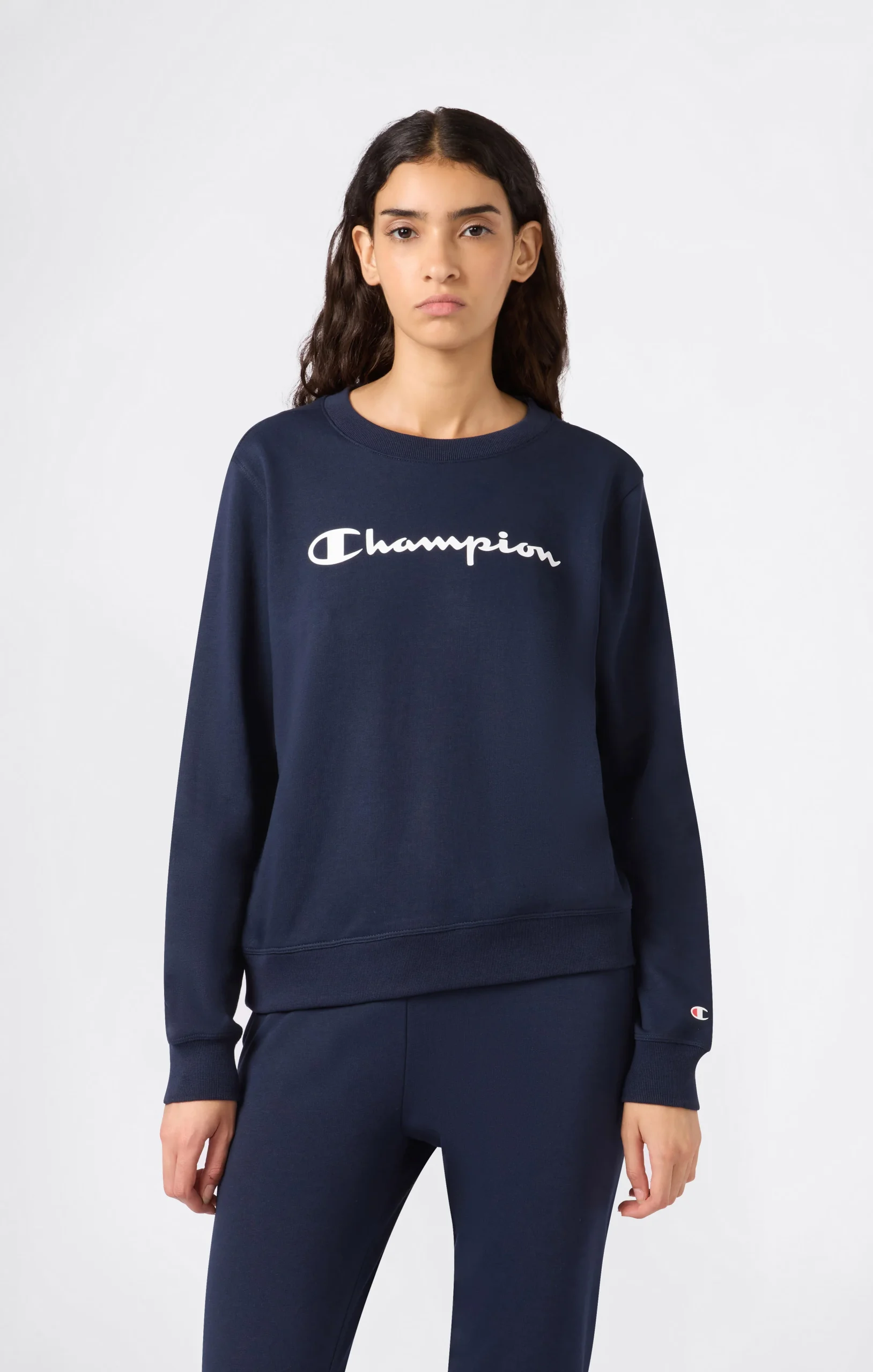 Women’s Lightweight Crewneck Sweatshirt with Maxi Printed Logo