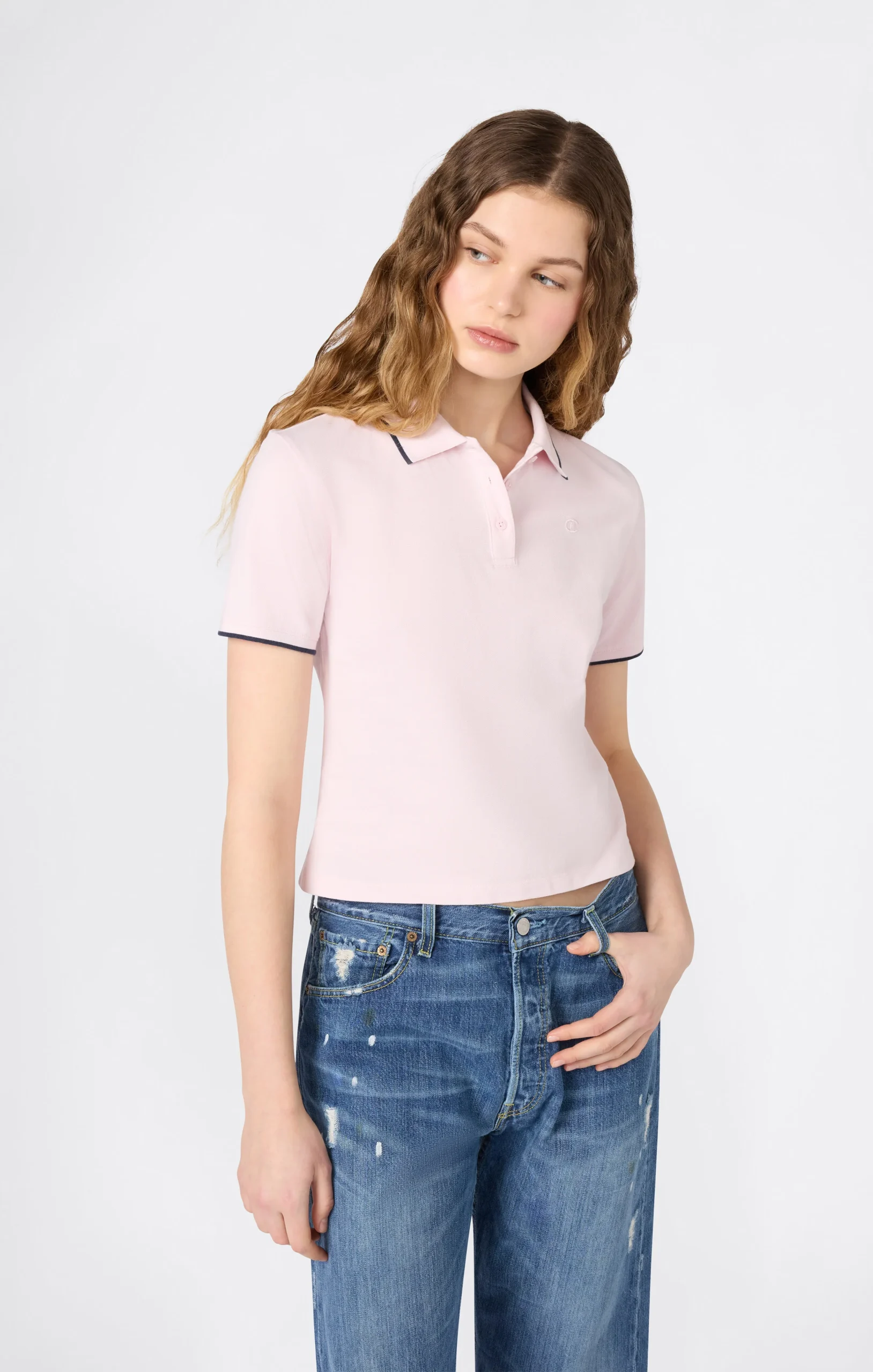 Women’s Cropped Polo Shirt