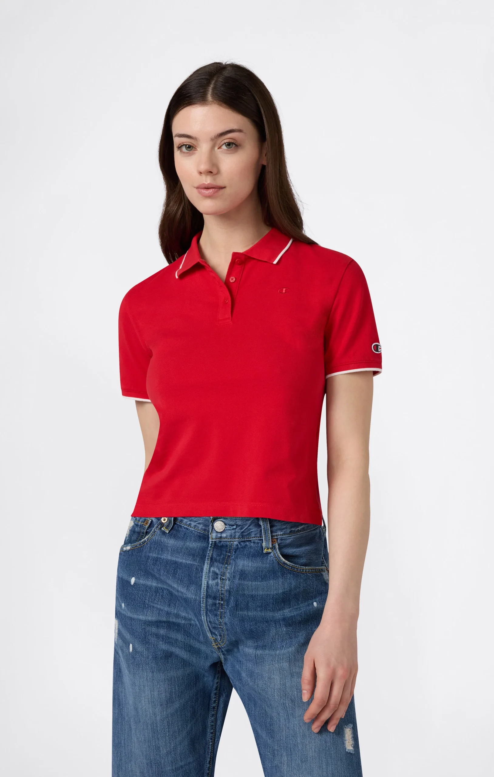 Women’s Cropped Polo Shirt