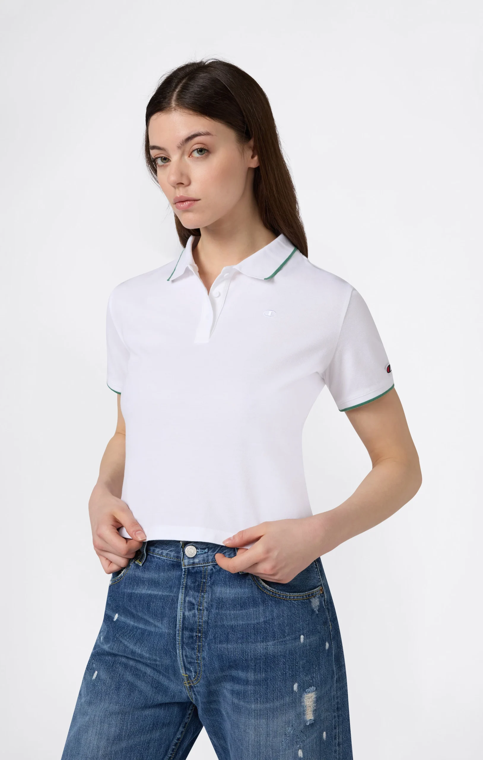 Women’s Cropped Polo Shirt