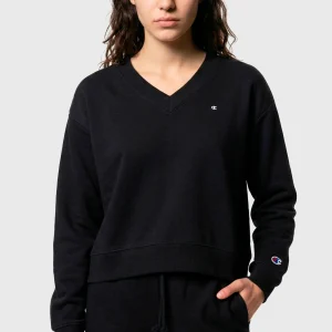 Women’s Lightweight Reverse Weave V-Neck Sweatshirt