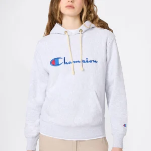 Women’s Lightweight Reverse Weave Hoodie with Embroidered Logo