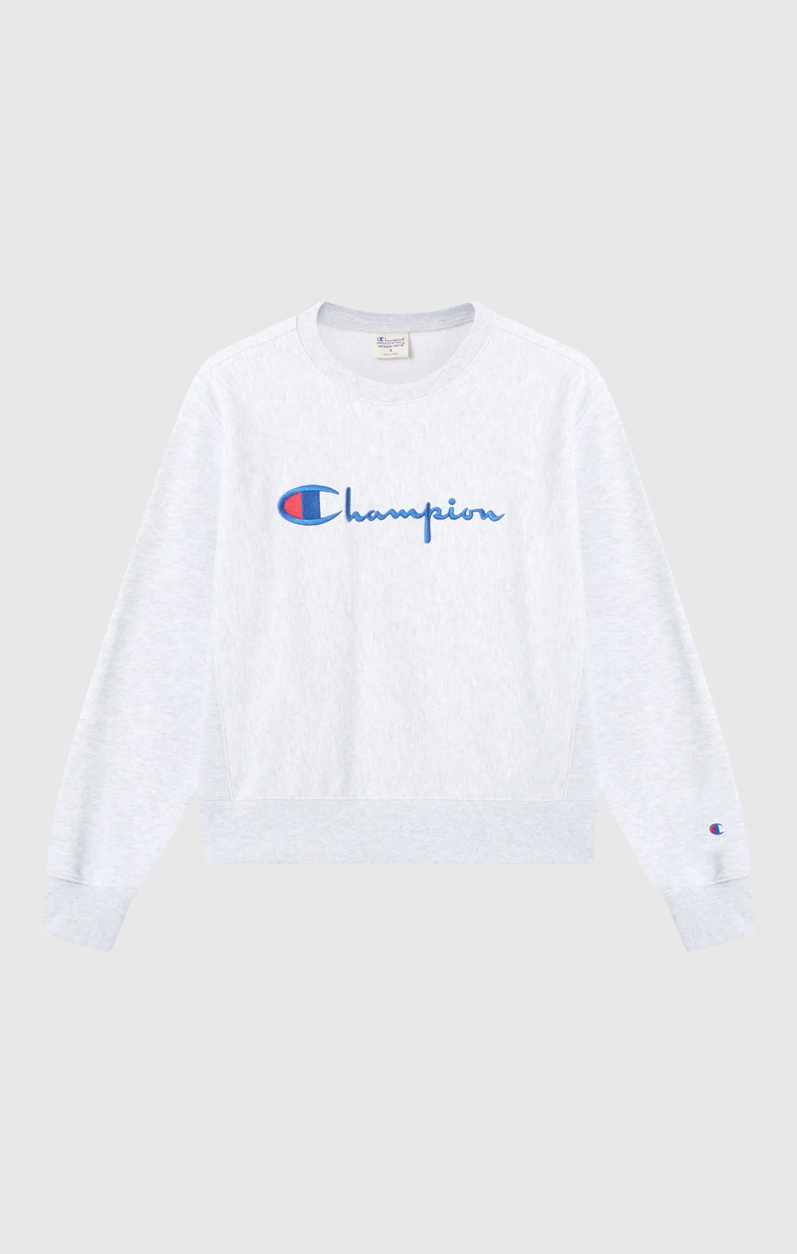 Women’s Lightweight Reverse Weave Crewneck Sweatshirt with Embroidered Logo - Imagen 6
