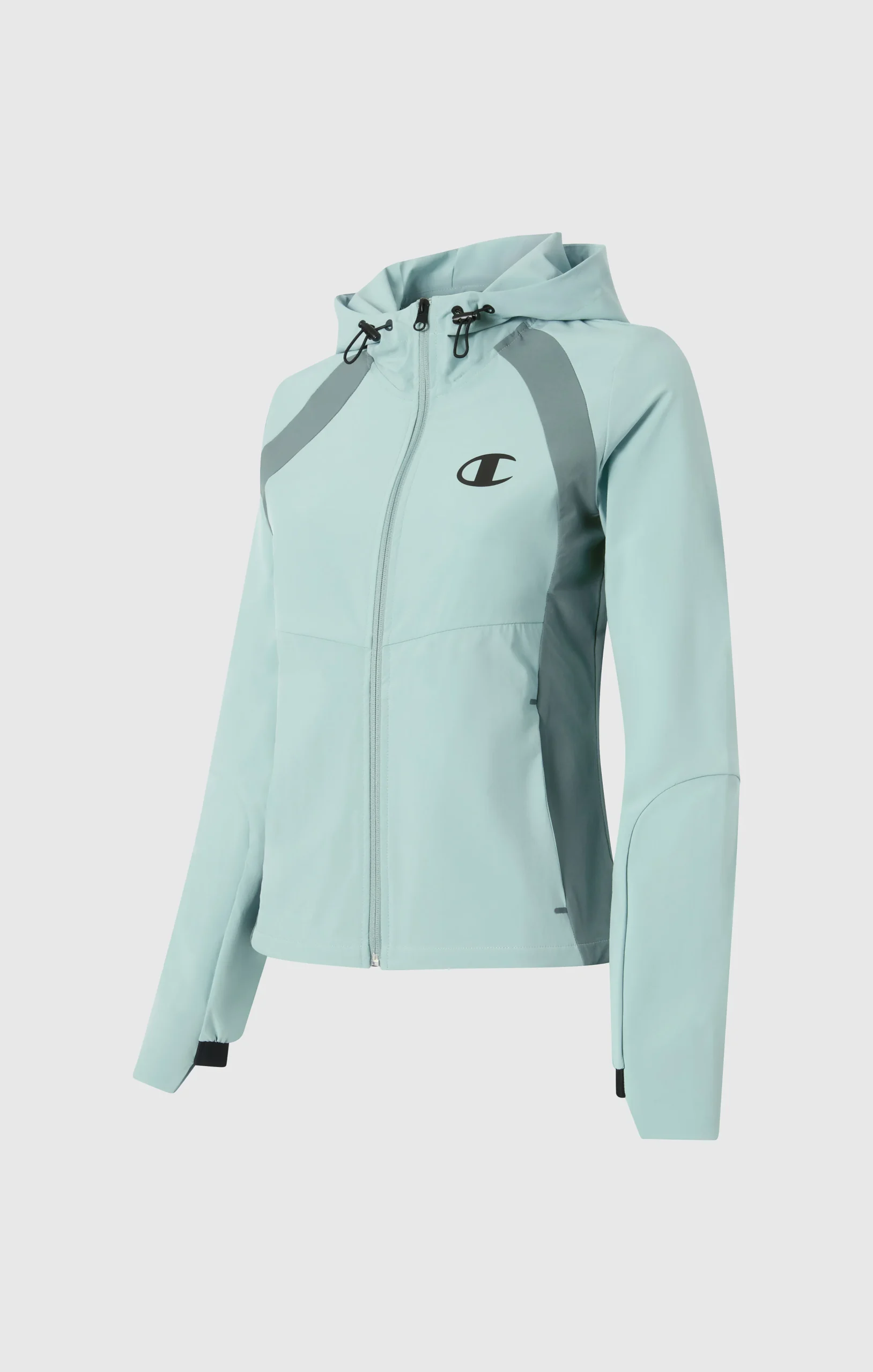 Women’s Stretch Nylon Hooded Track Top Slim Fit - Imagen 7