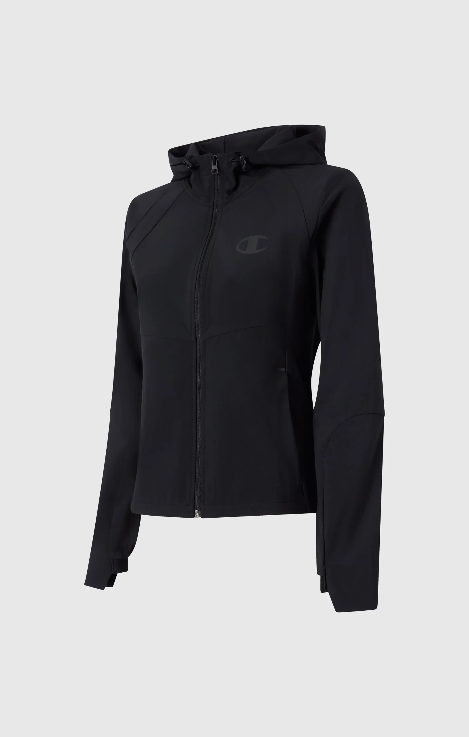 Women’s Stretch Nylon Hooded Track Top Slim Fit - Imagen 7