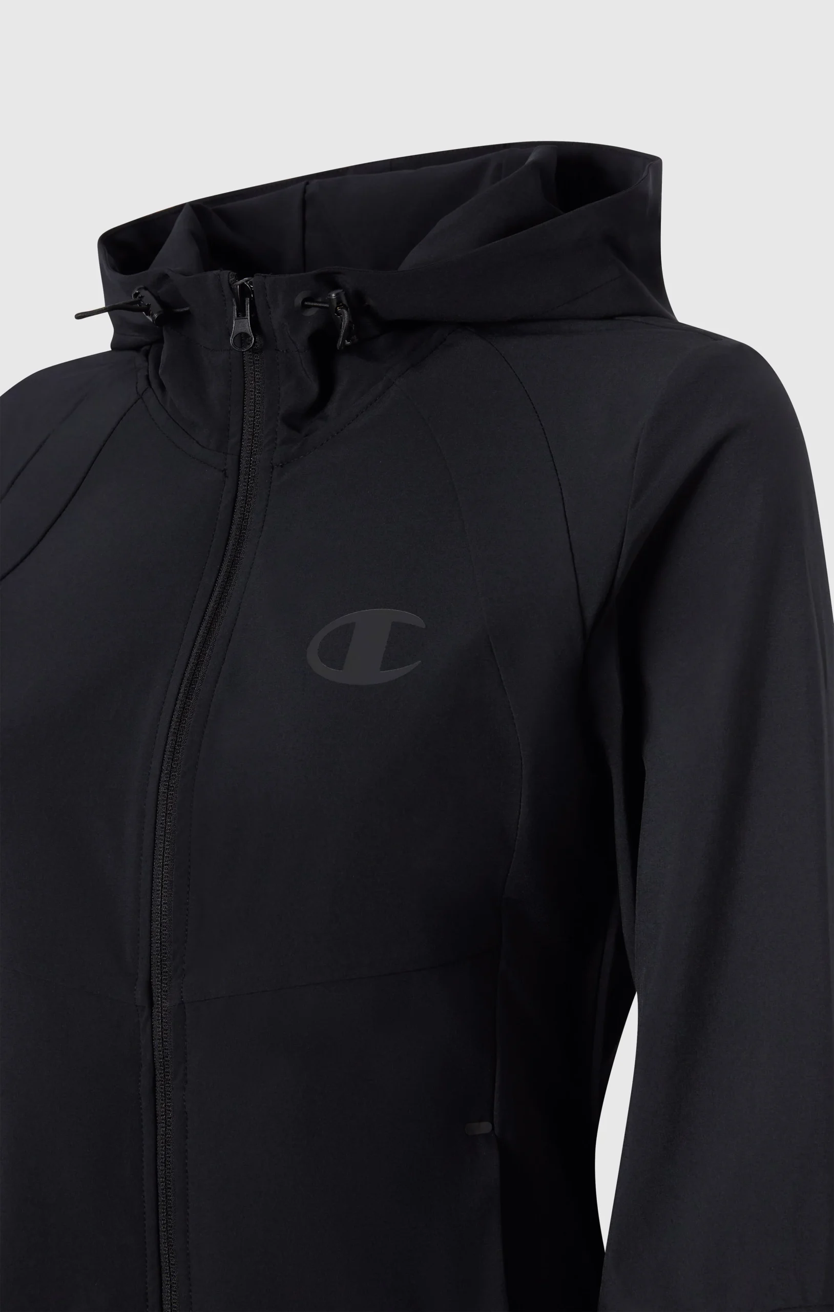 Women’s Stretch Nylon Hooded Track Top Slim Fit - Imagen 8