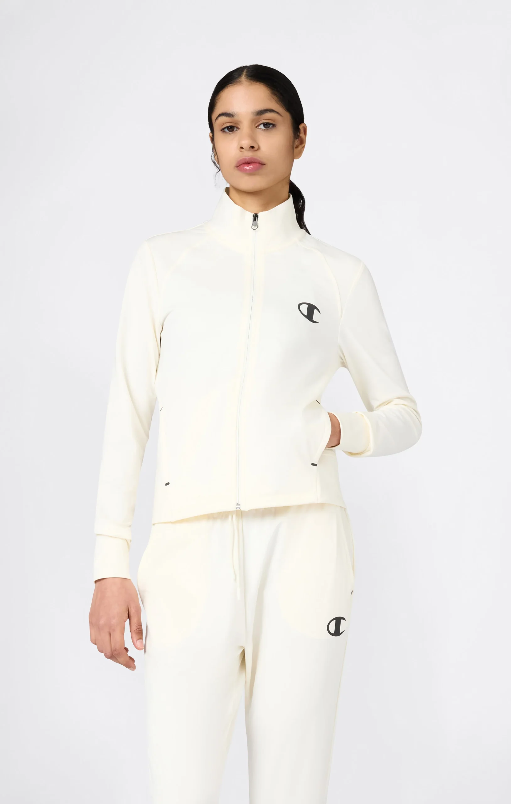 Women’s Slim Fit Full-Zip Stretch Poly Hoodie