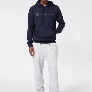 Men’s Fleece Hoodie with Big Embroidered Logo Icons