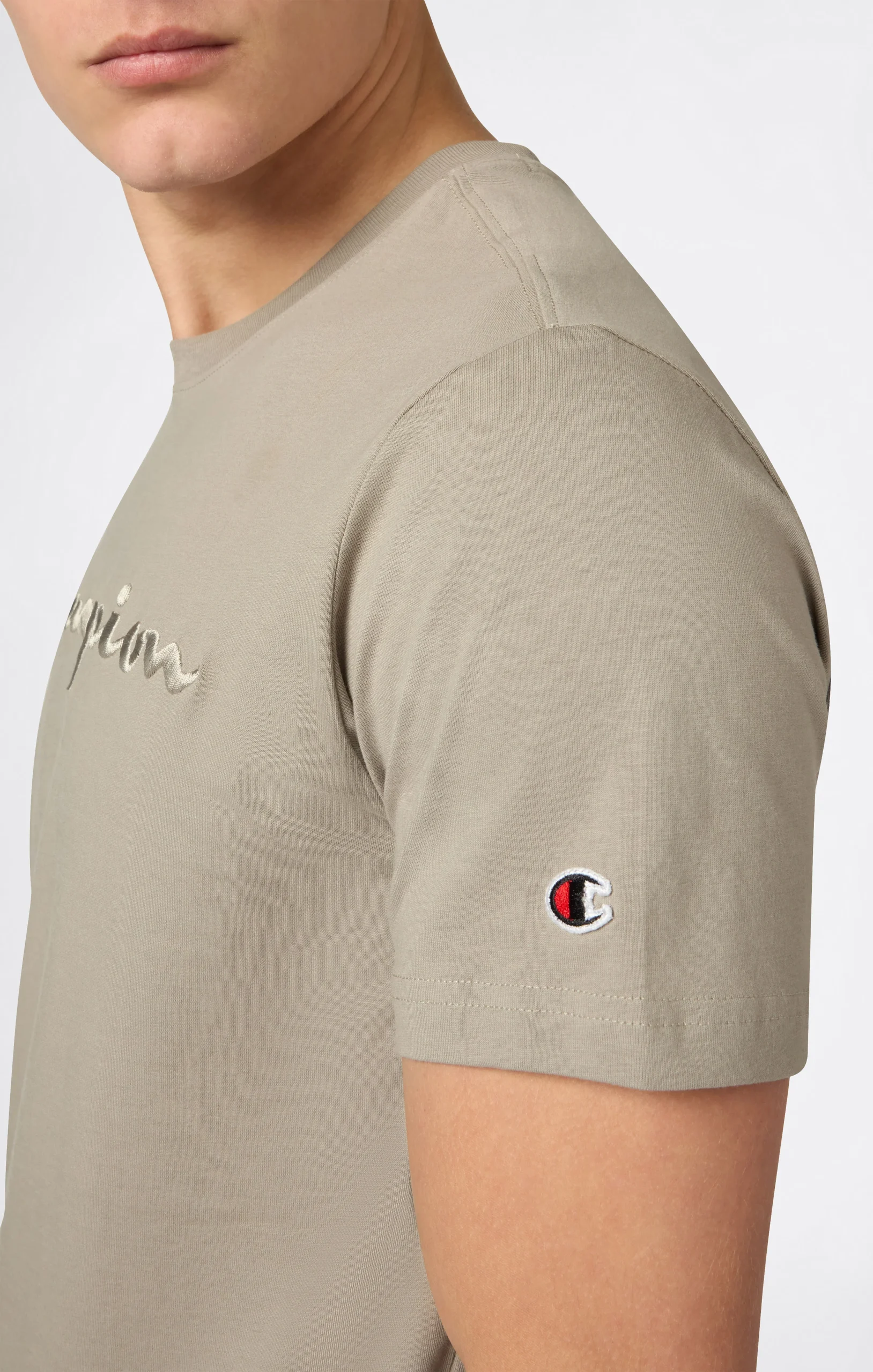 Men’s T-Shirt with Big Embroidery Logo Icons - Imagen 3