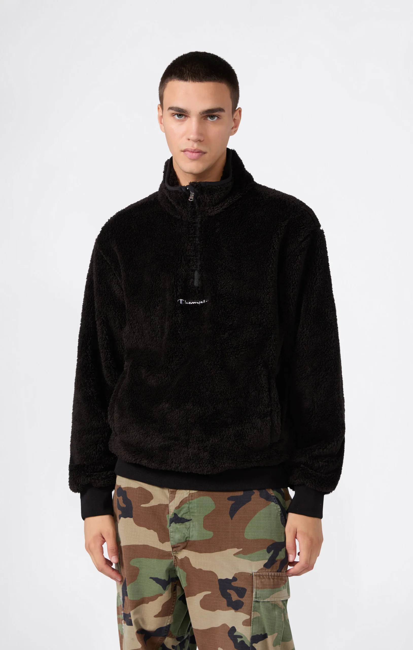 Men’s Half Zip Polar Teddy Top