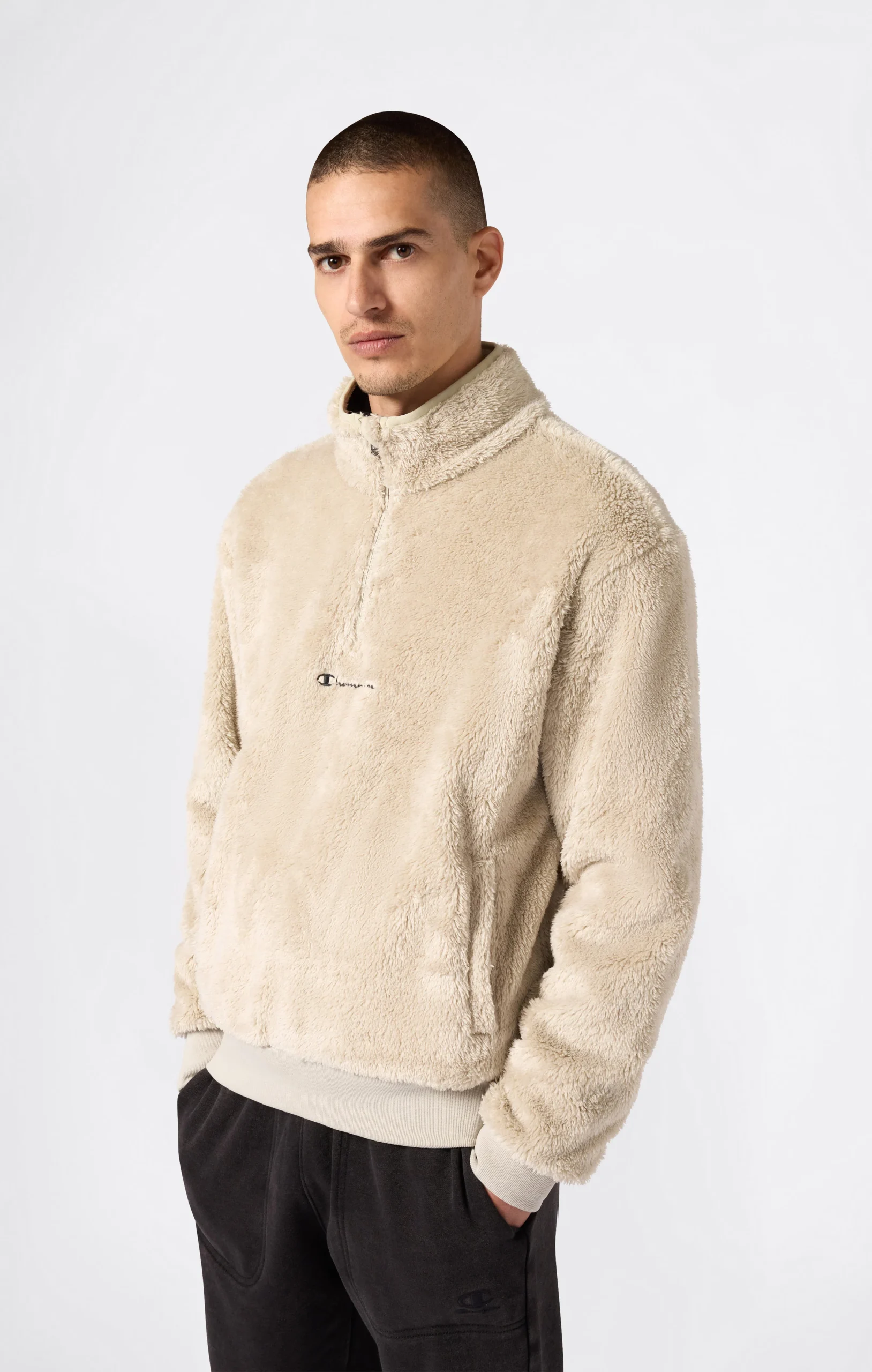 Men’s Half Zip Polar Teddy Top