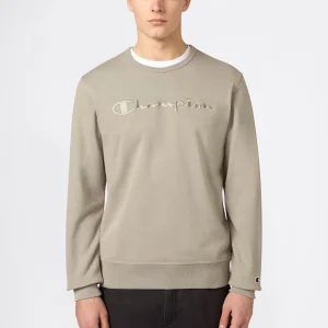 Men’s Lightweight Crewneck Sweatshirt with Tonal Logo Icons