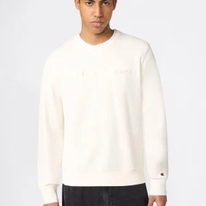 Men’s Lightweight Crewneck Sweatshirt with Tonal Logo Icons