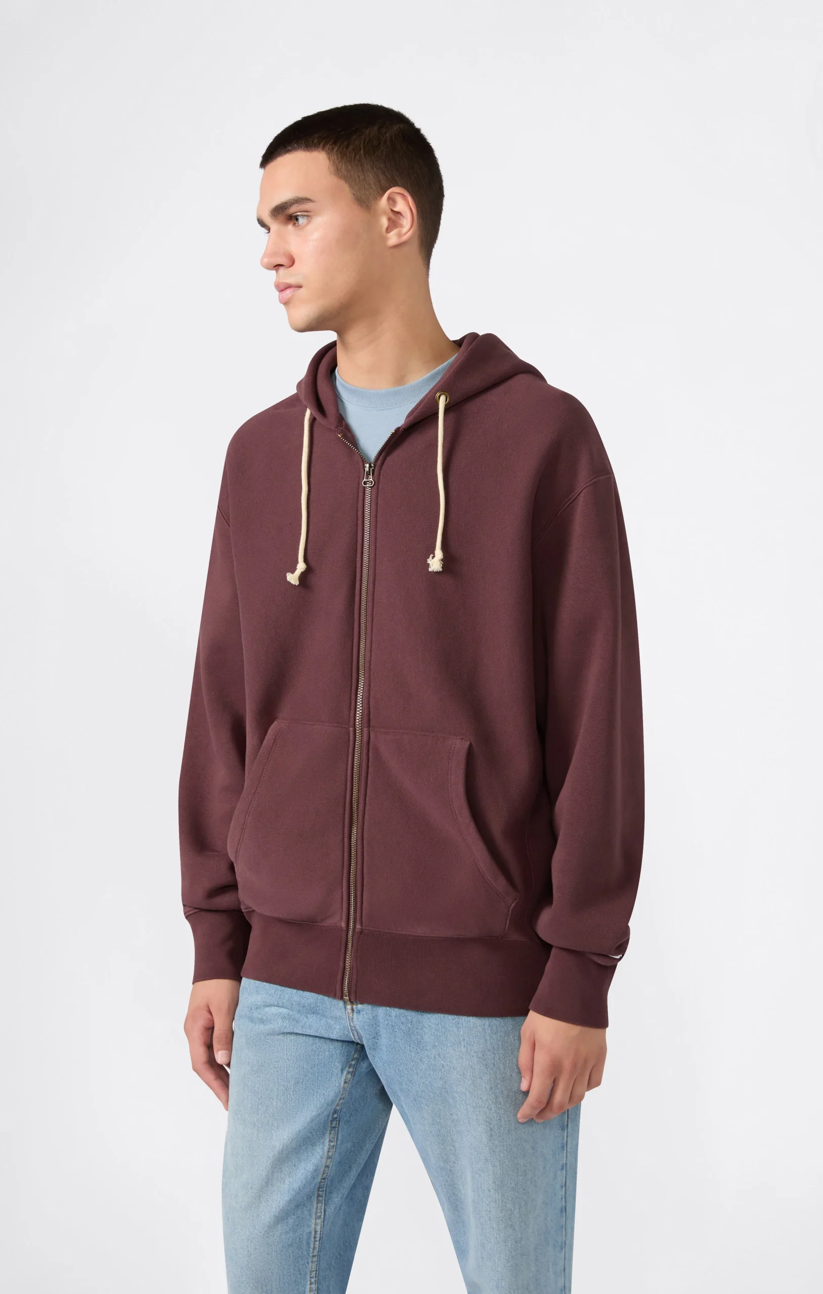 Men’s Fleece Full Zip Hoodie Reverse Weave