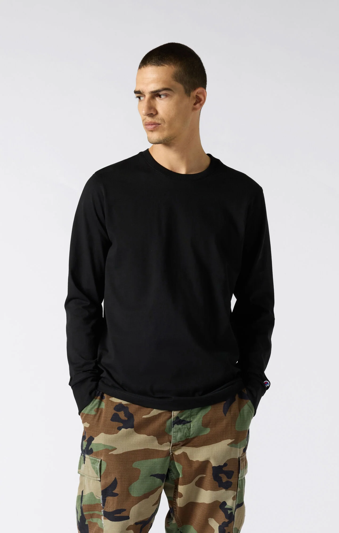Oversized Men’s Long Sleeve T-Shirt in Soft Heavy Cotton