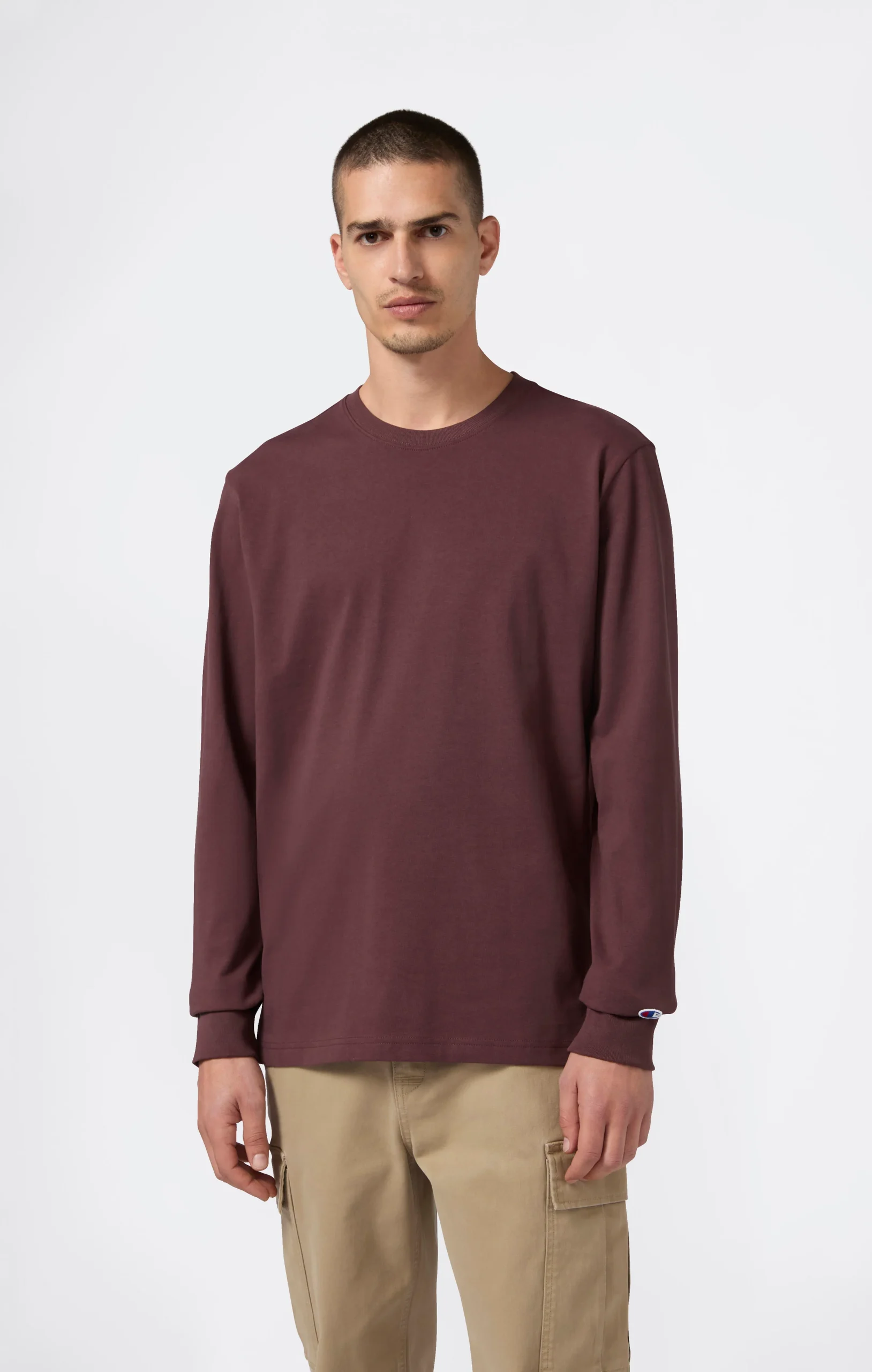 Oversized Men’s Long Sleeve T-Shirt in Soft Heavy Cotton