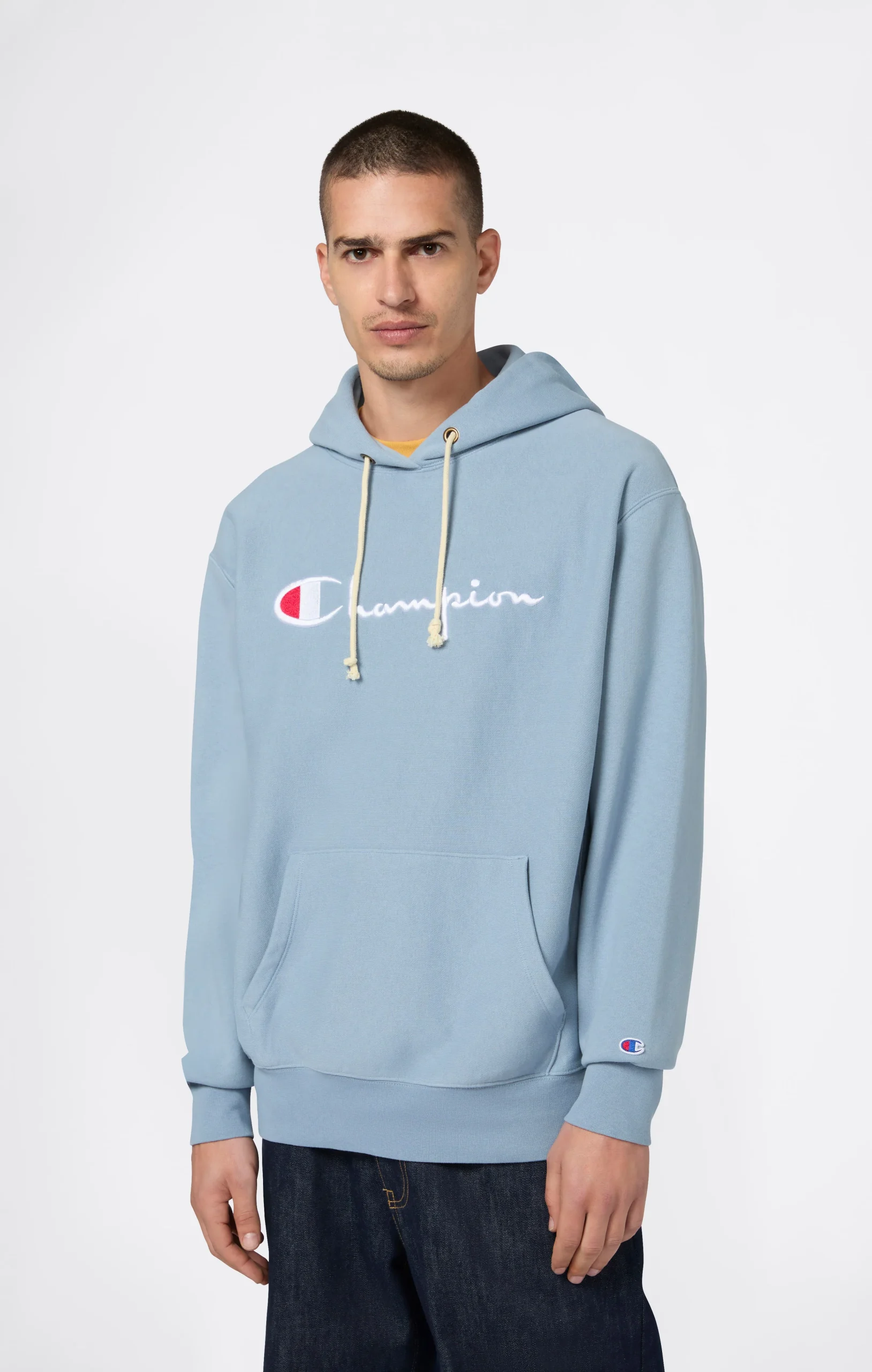 Reverse Weave Men's Loose Fit Hoodie