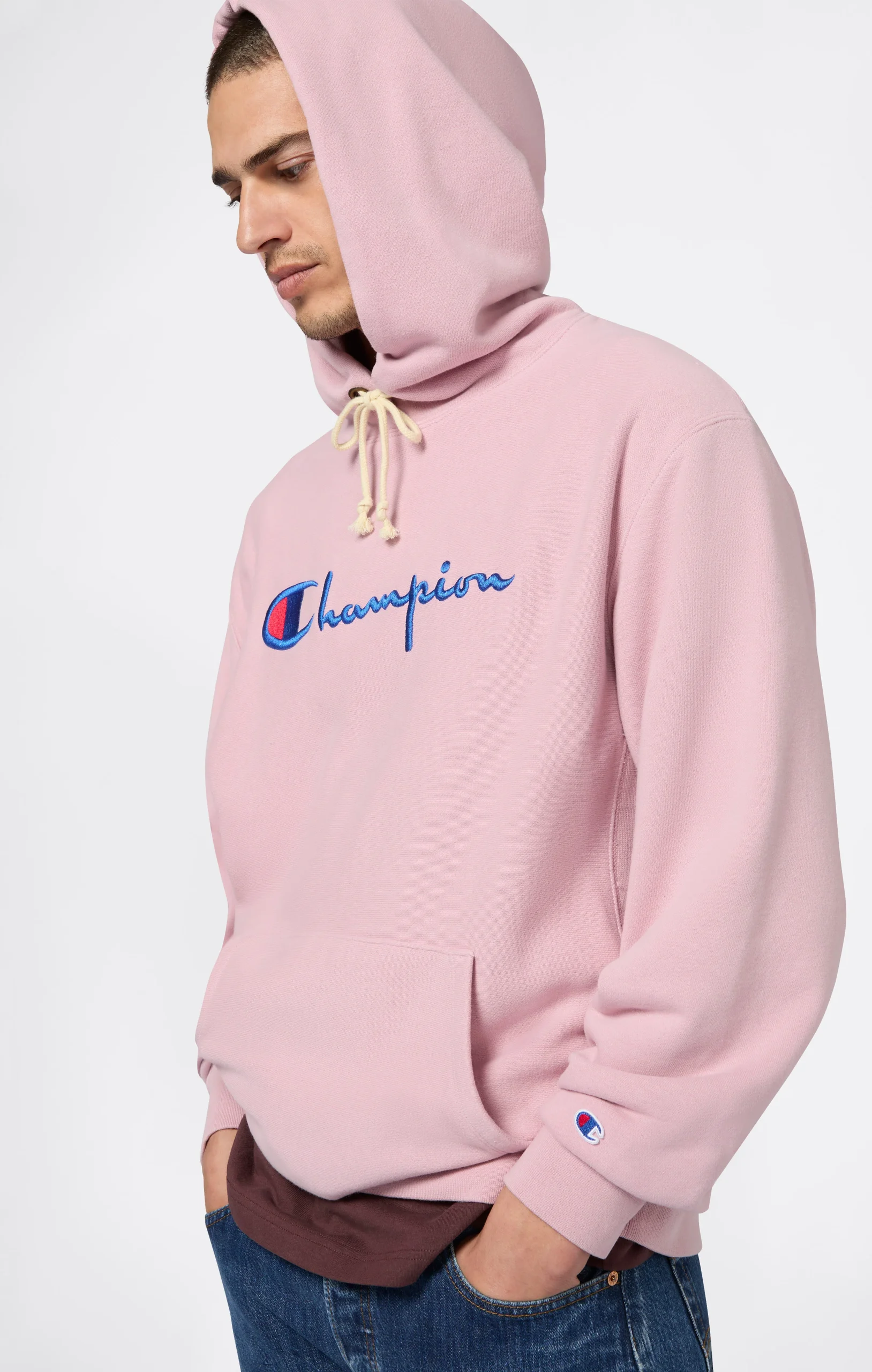 Reverse Weave Men’s Loose Fit Hoodie