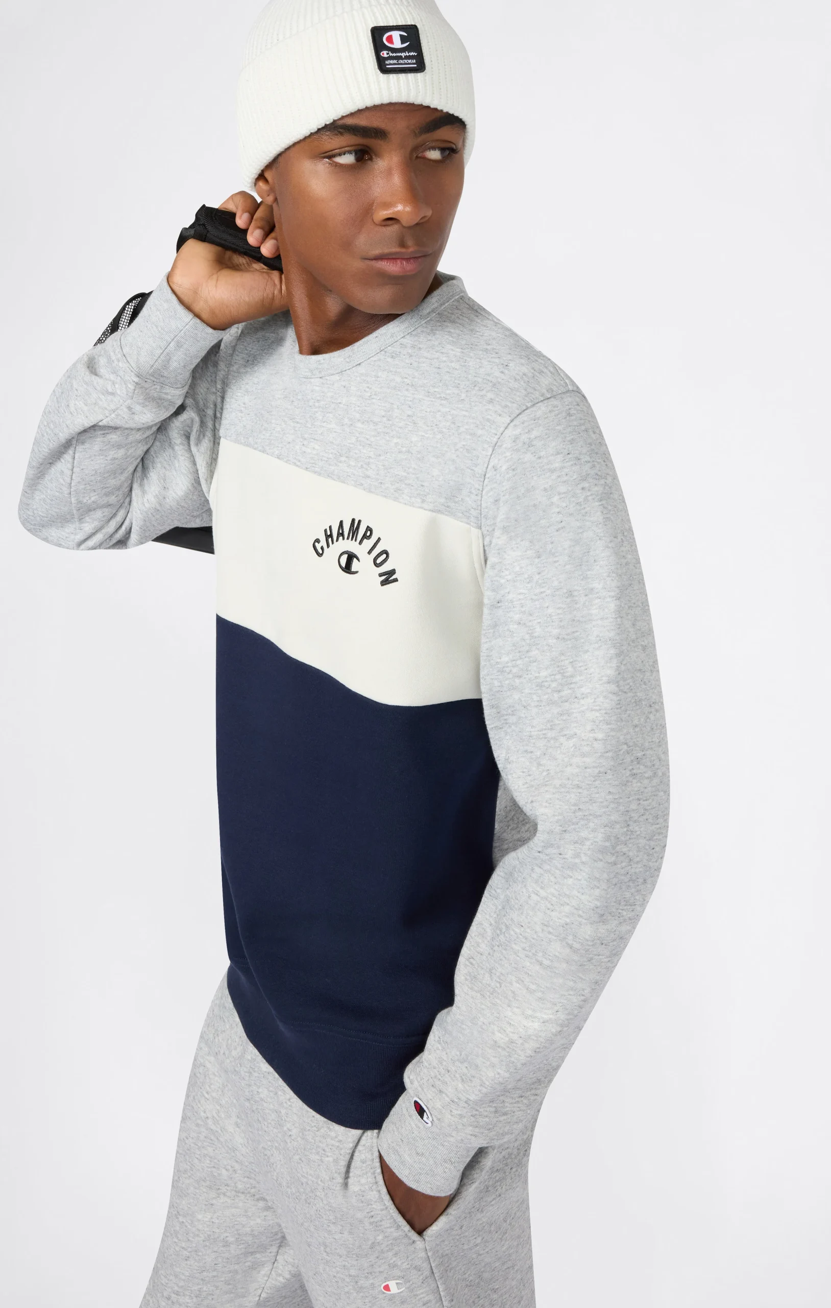 Men’s Fleece Crewneck Sweatshirt Icons