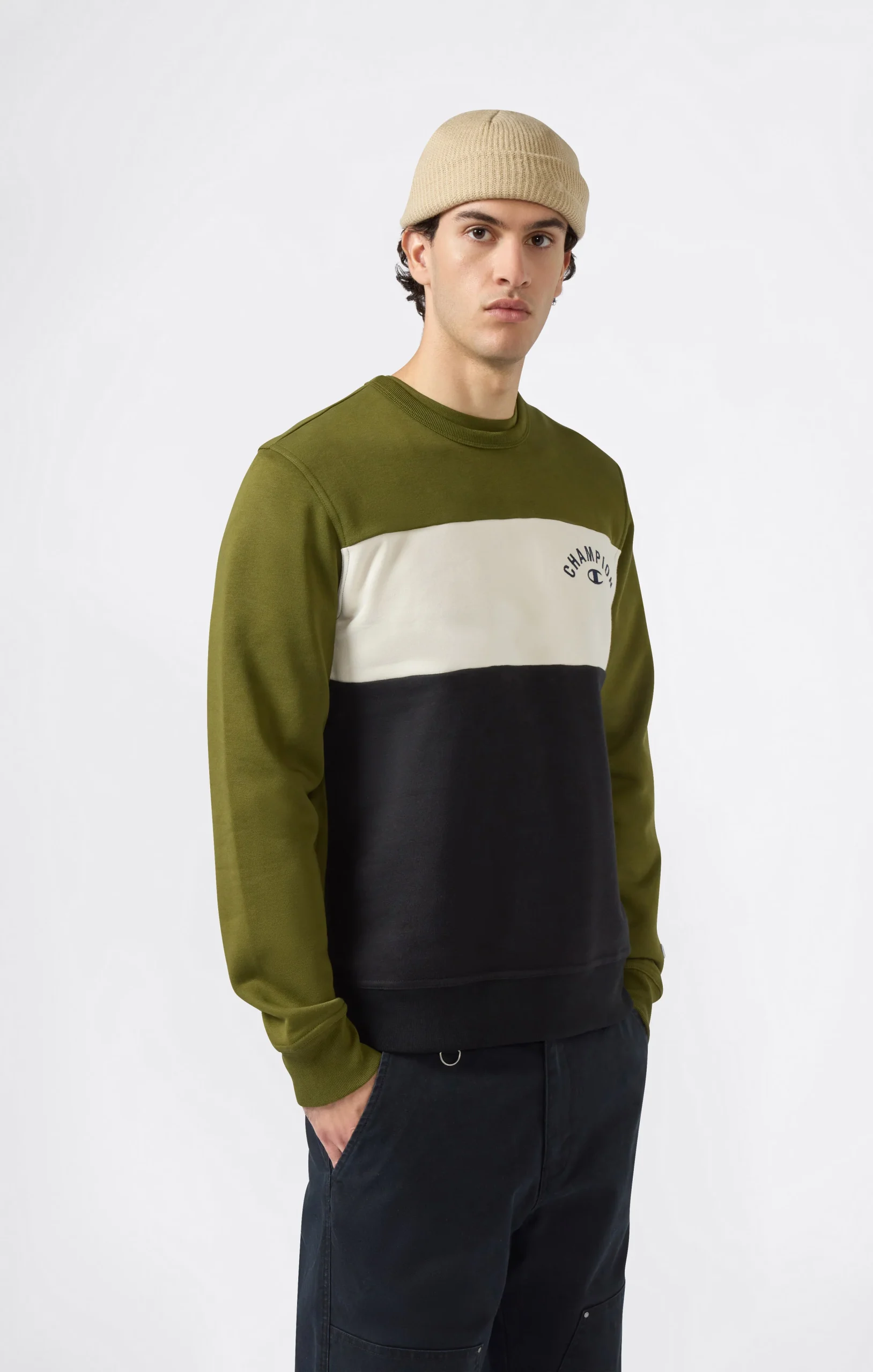 Men’s Fleece Crewneck Sweatshirt Icons