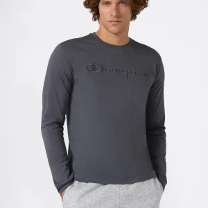 Men’s Crewneck Long Sleeve With Big Embroidery Logo T-Shirt Icons