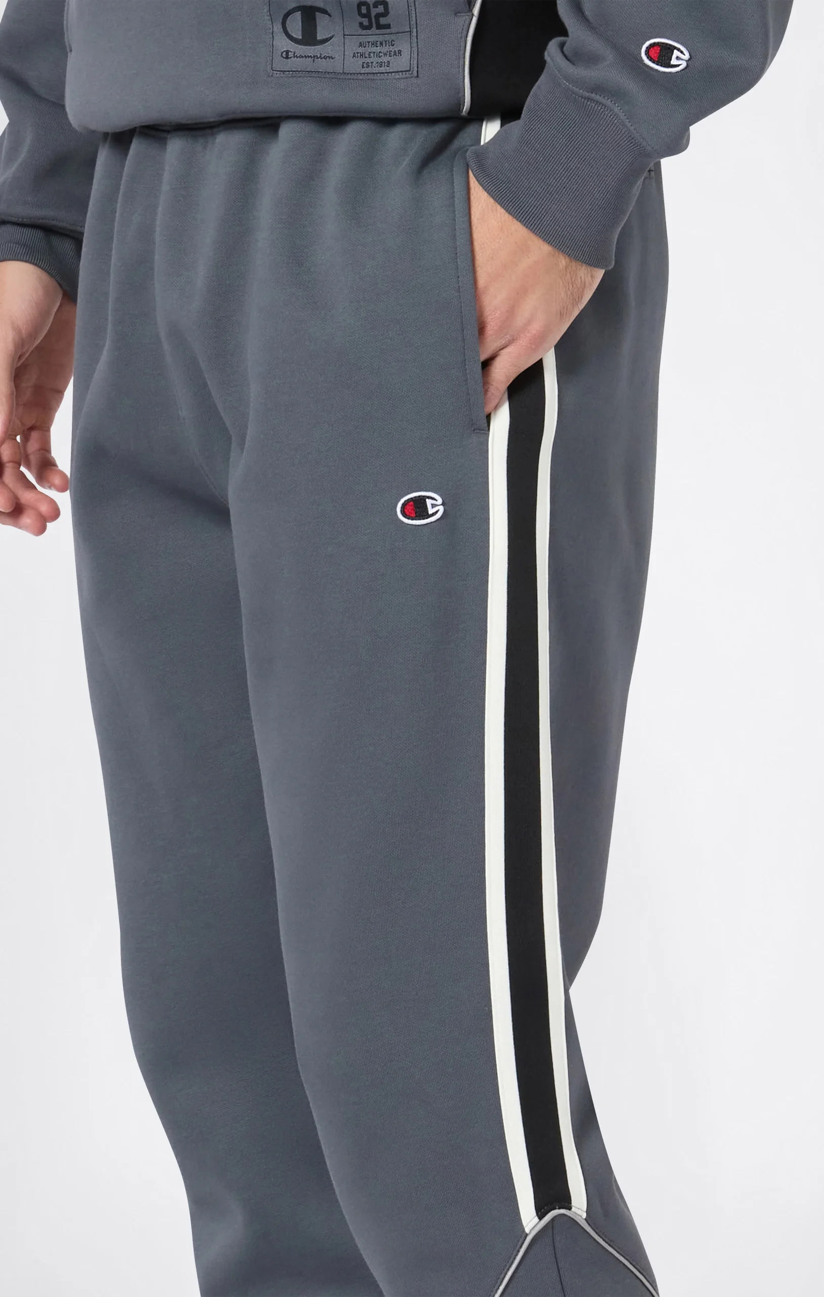 Men’s Fleece Rib Cuff Jogger Pants Urban Sport - Imagen 5