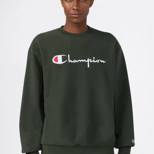 Men’s Heavyweight  Crewneck Sweatshirt with Brushed Fleece Interior Reverse Weave