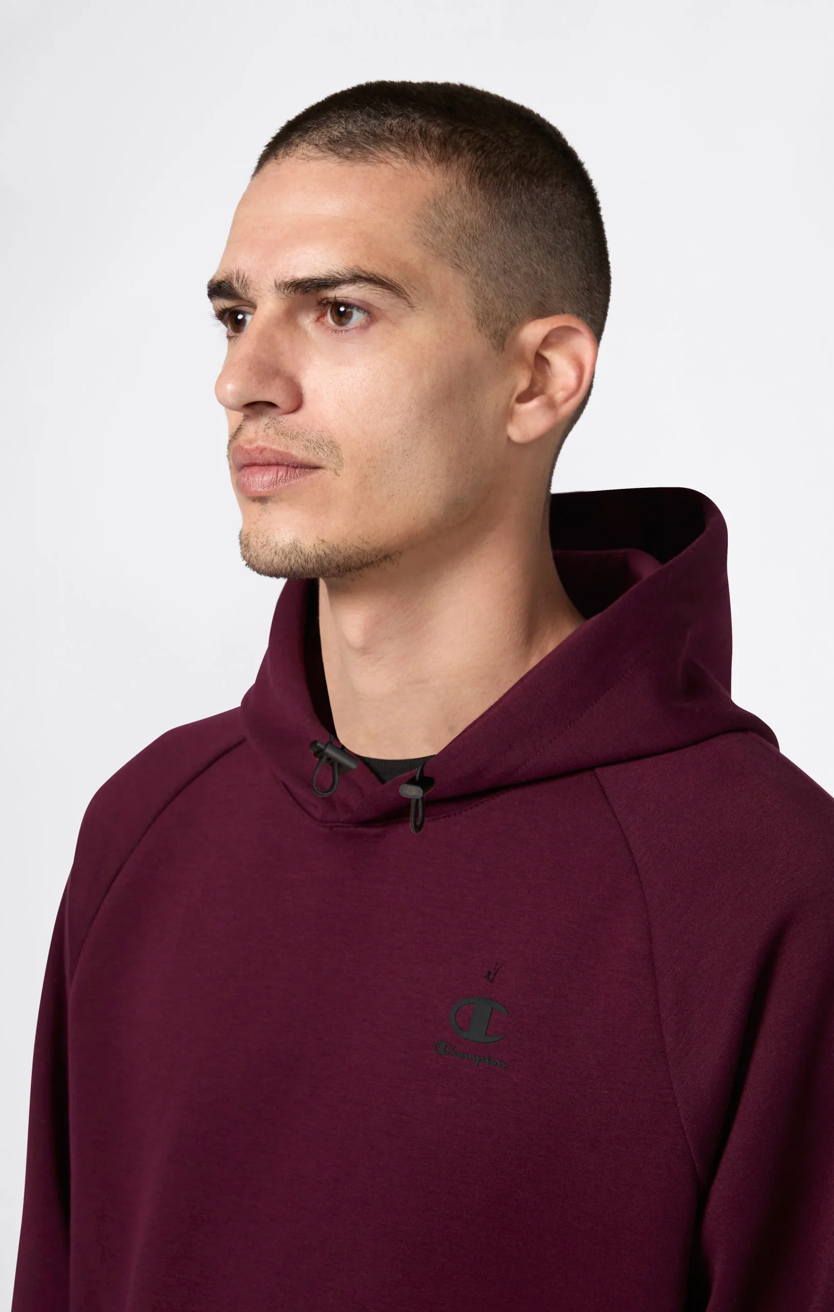 Men’s Stretch Poly-Cotton Hooded Sweatshirt C-Tech - Imagen 5