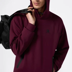 Men’s Stretch Poly-Cotton Hooded Sweatshirt  C-Tech