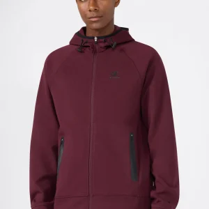 Men’s Stretch Poly-Cotton Full Zip Hooded Sweatshirt C-Tech