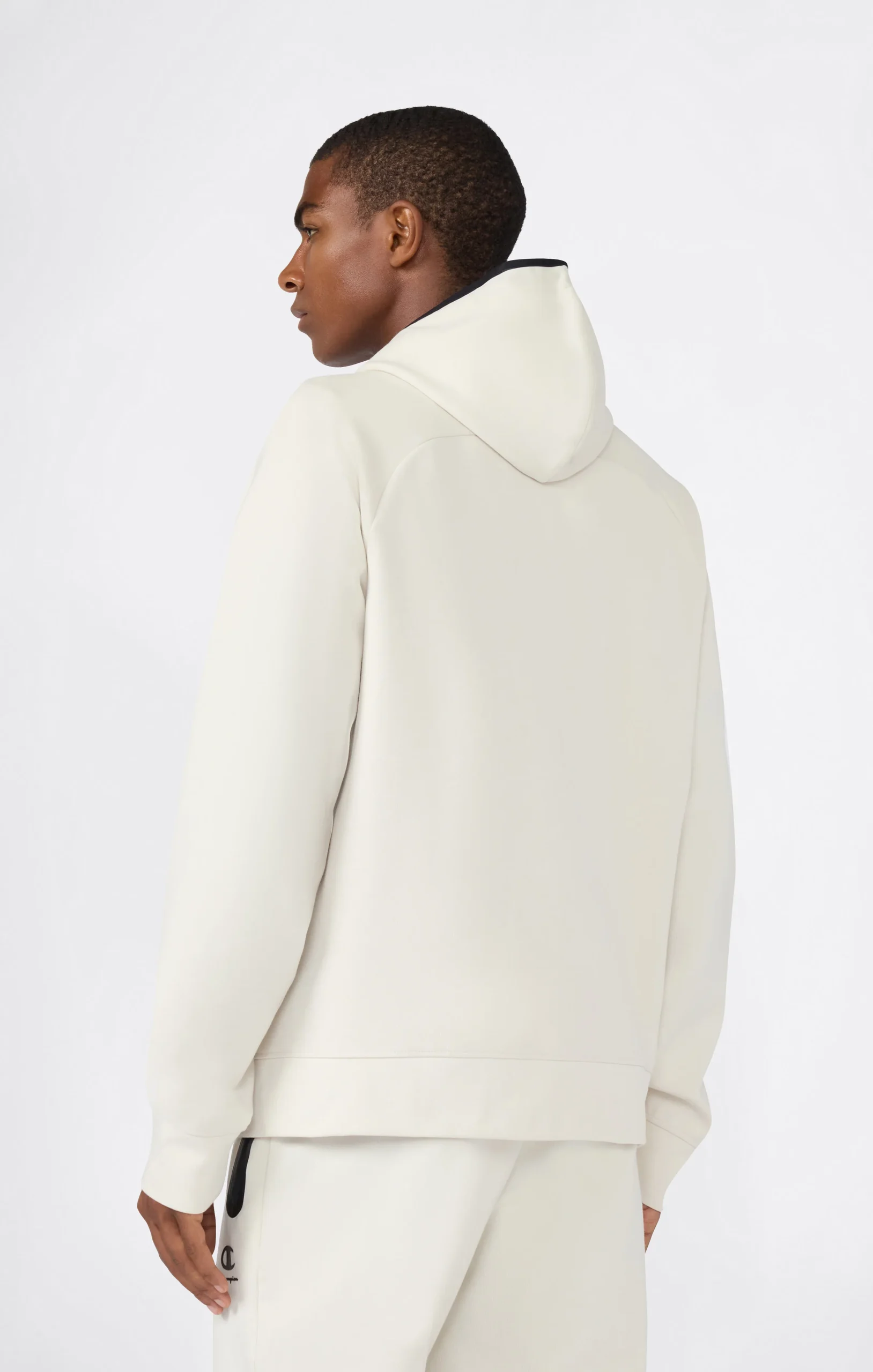 Men’s Stretch Poly-Cotton Full Zip Hooded Sweatshirt C-Tech - Imagen 6