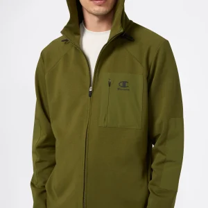 Men’s Full Zip Hooded Sweatshirt Stretch C-Tech