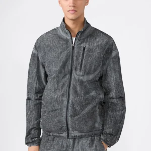 Men’s Washed Full Zip Nylon Top