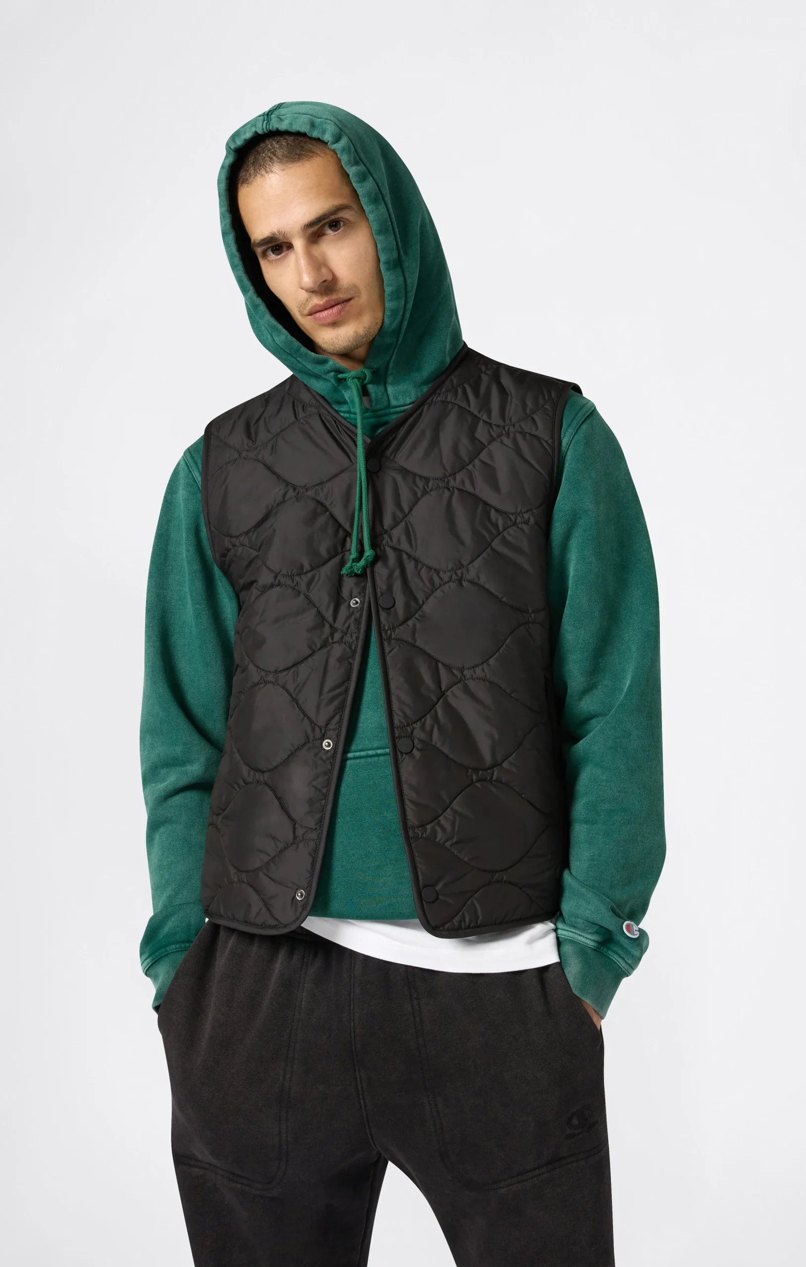 Men’s Washed Fleece Hoodie Icons - Imagen 6