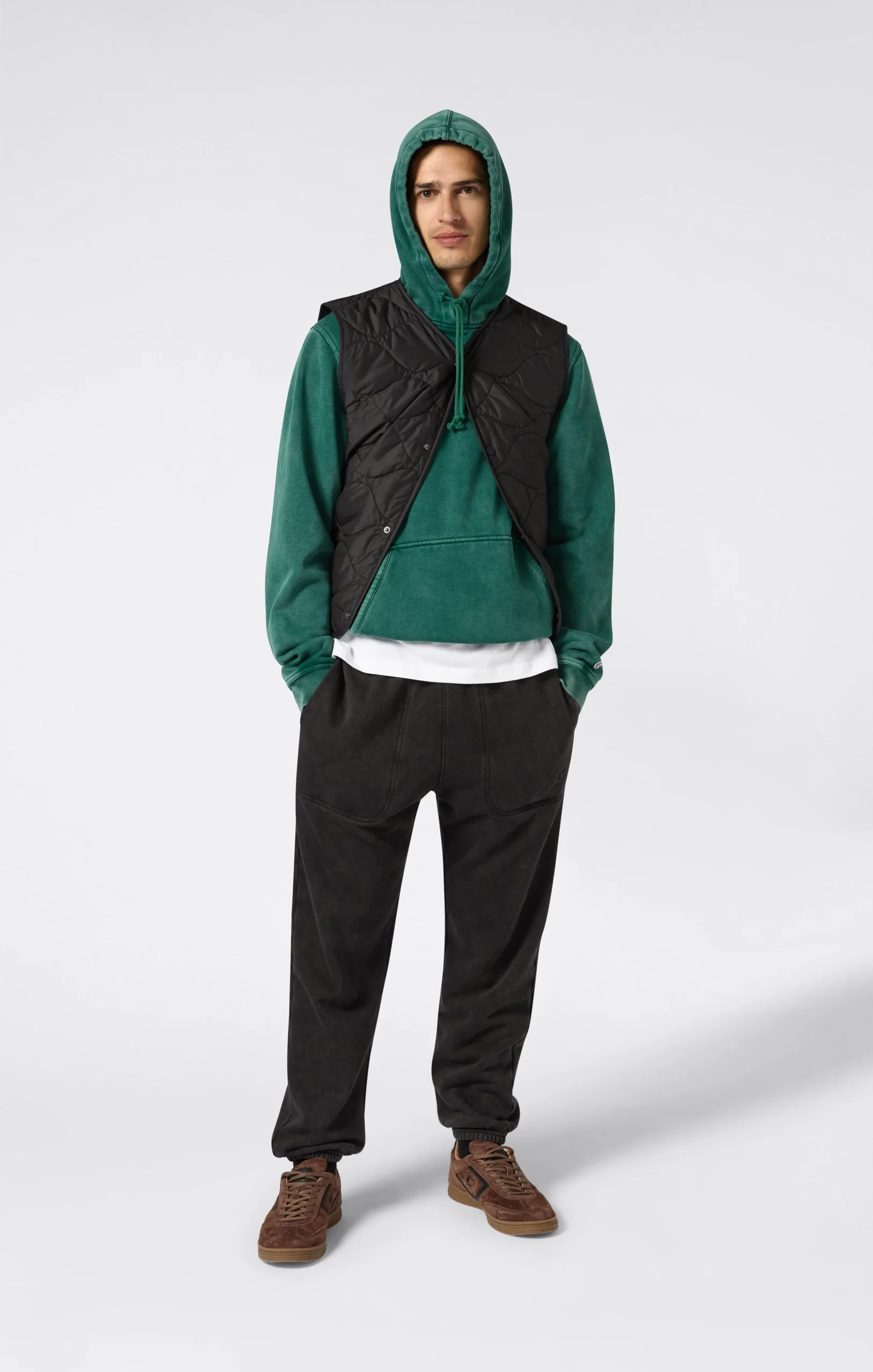 Men’s Washed Fleece Hoodie Icons - Imagen 5