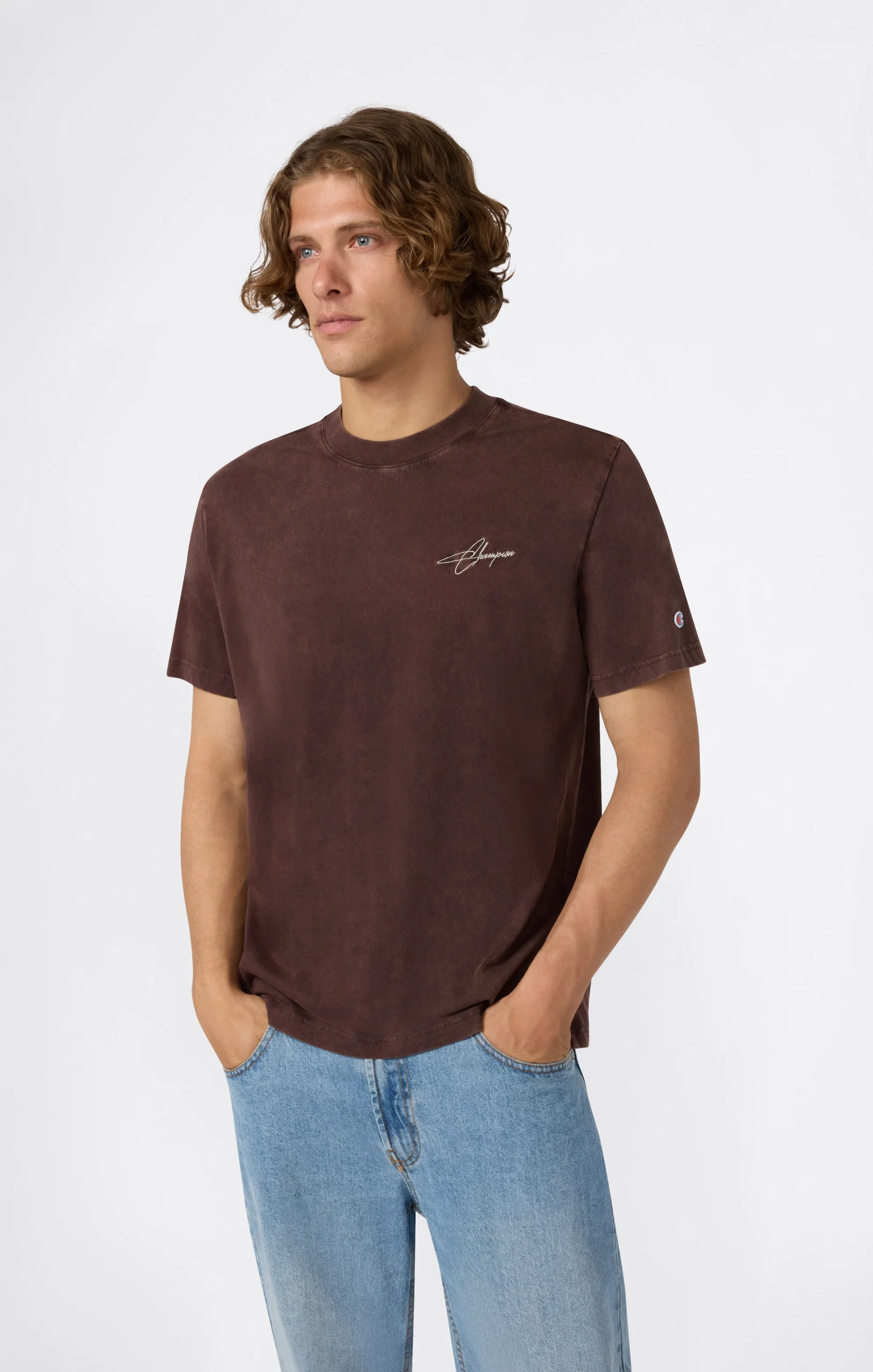 Men’s Washed Crewneck T-Shirt Icons