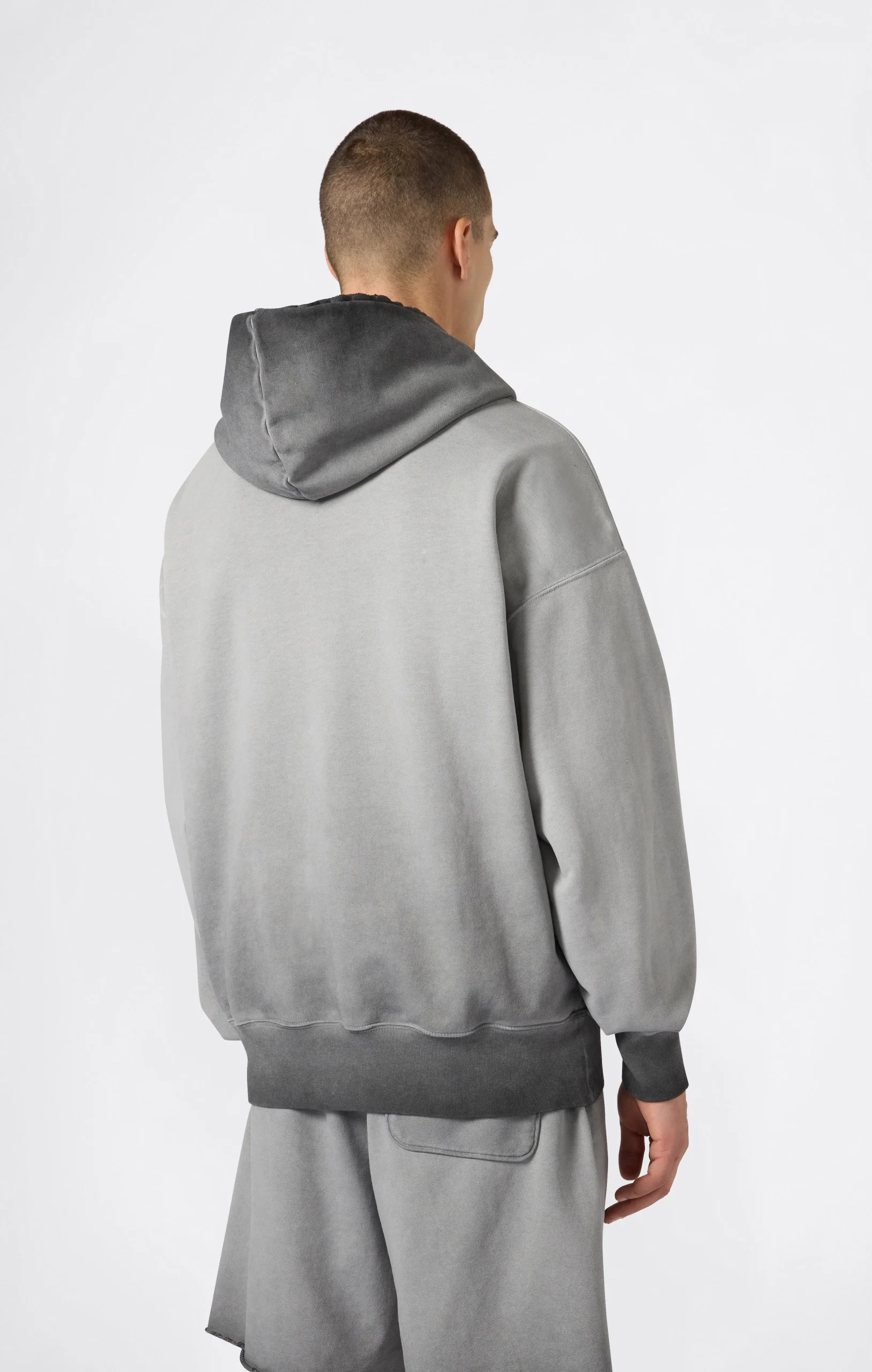 Men’s Washed Hooded Sweatshirt Loose Fit Time Capsule - Imagen 5