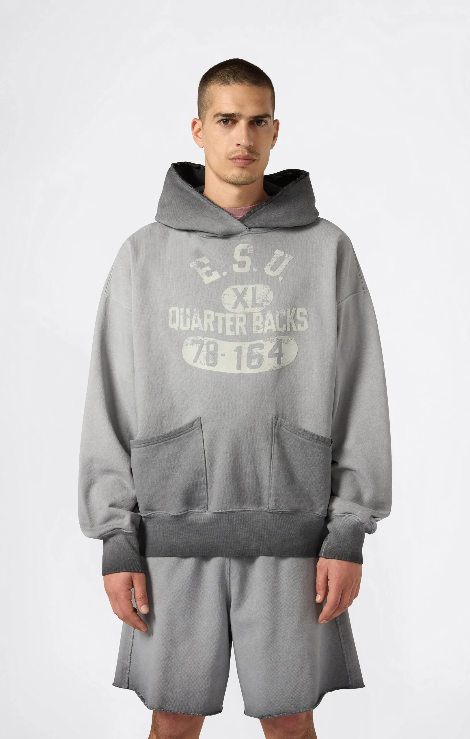 Men’s Washed Hooded Sweatshirt Loose Fit Time Capsule