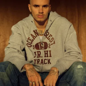 Men’s Washed Full Zip Hoodie Loose Fit Time Capsule