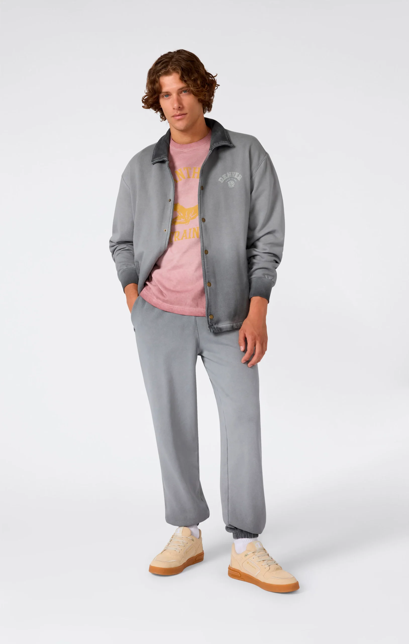 Men’s Washed Elastic Cuff Loose Fit Joggers Time Capsule - Imagen 5