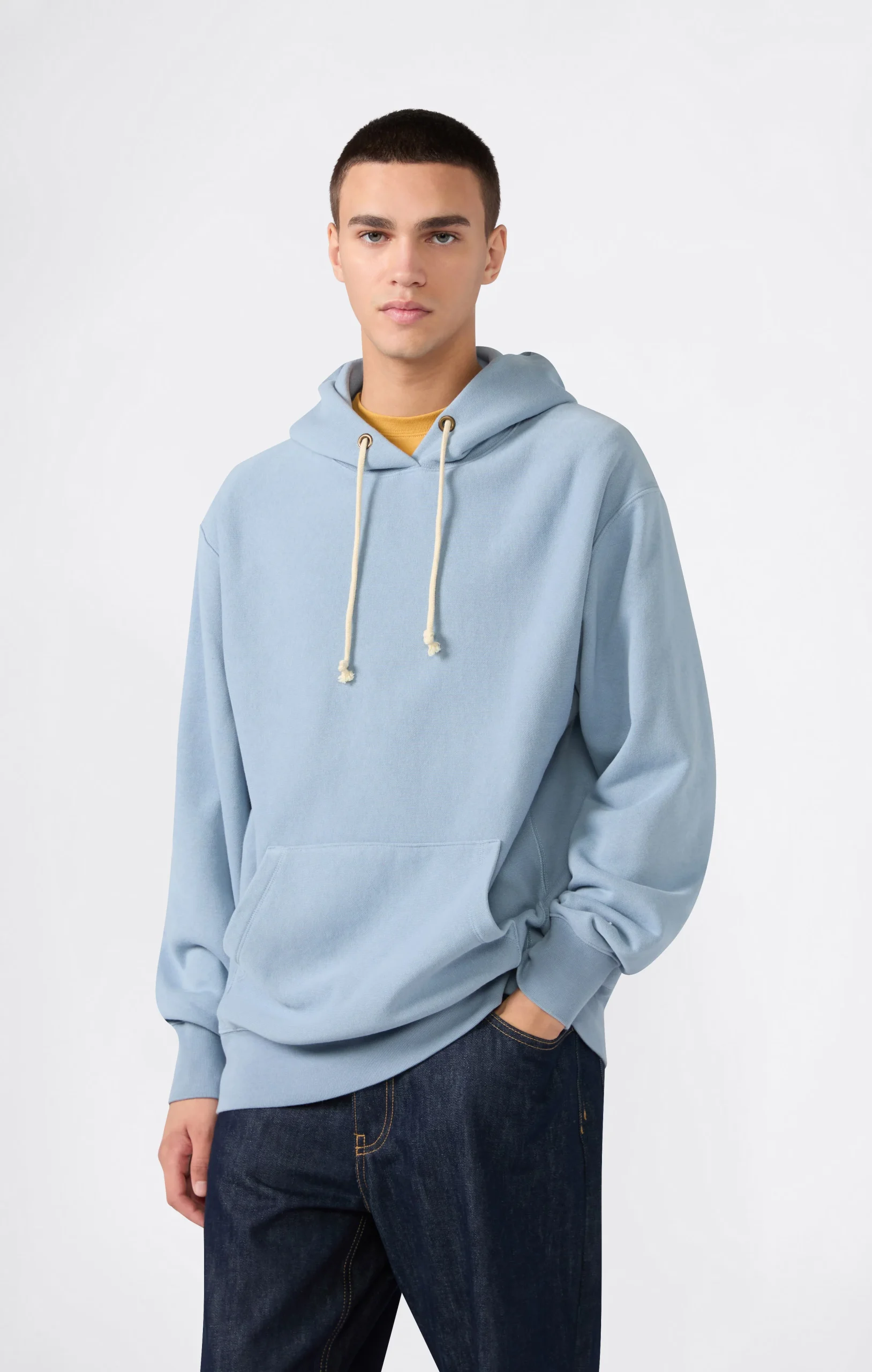 Men’s Lightweight Hooded Sweatshirt Reverse Weave