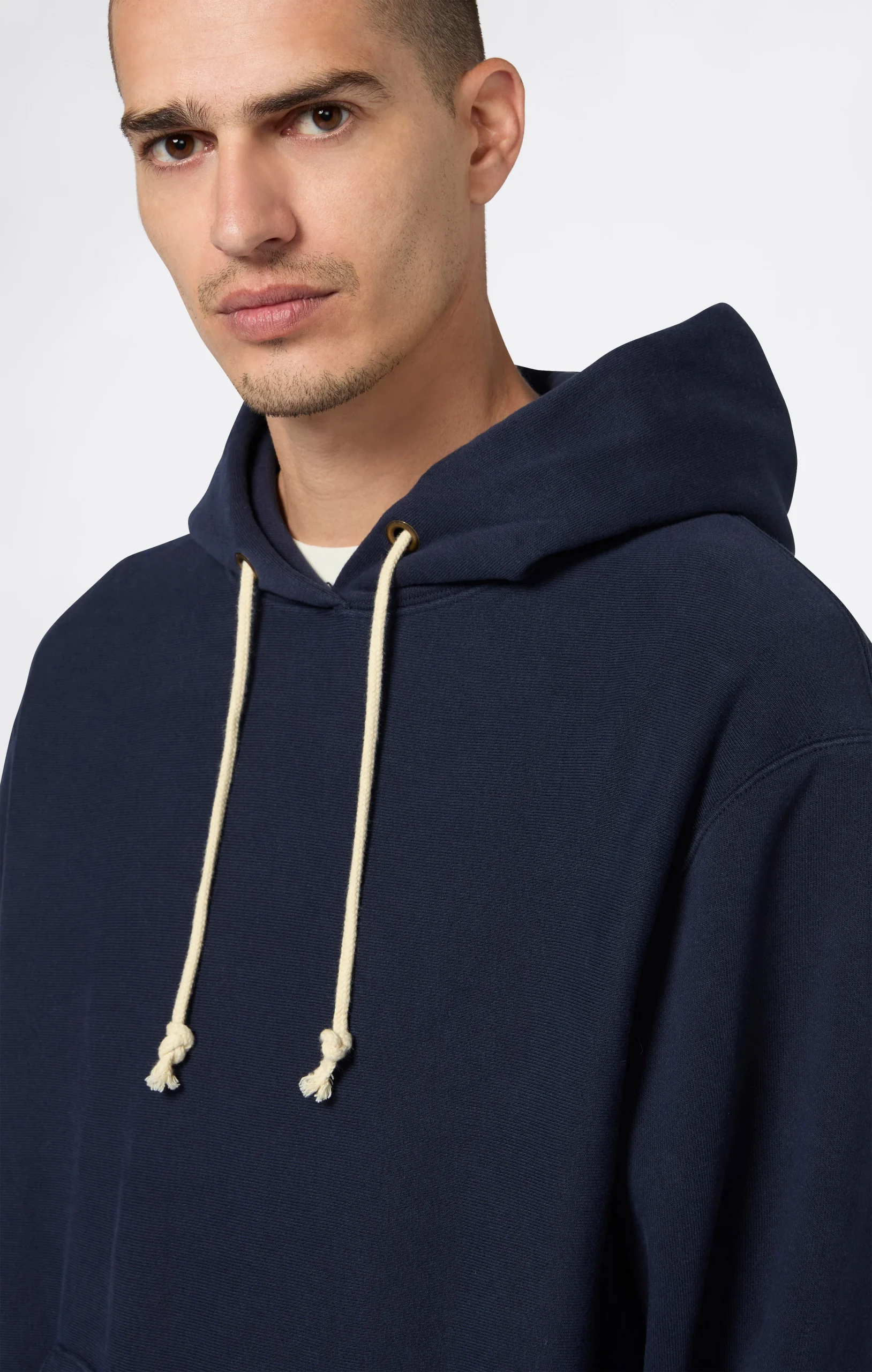 Men’s Lightweight Hooded Sweatshirt Reverse Weave - Imagen 5